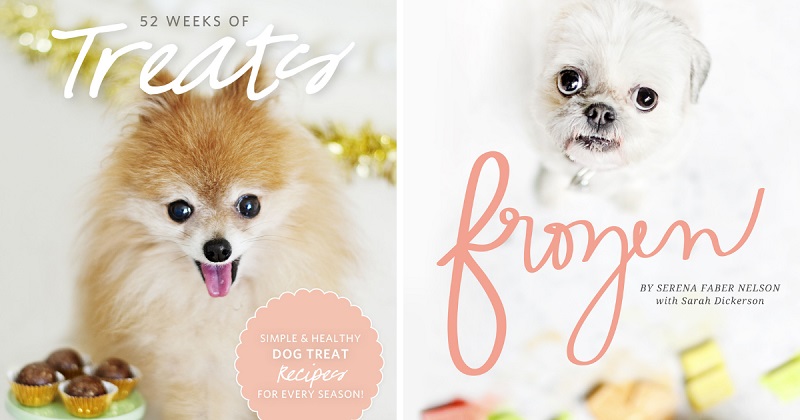 52 Weeks of Treats and Frozen — both dog treat recipe eBook covers