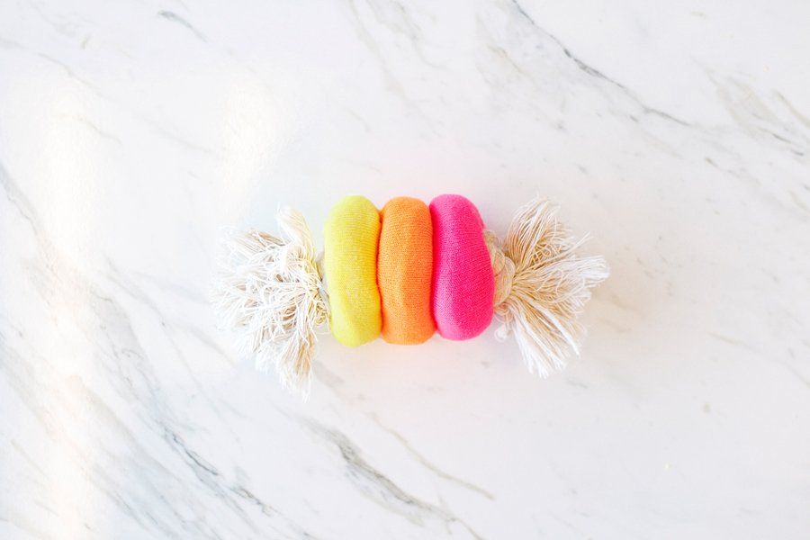 DIY rope dog toy