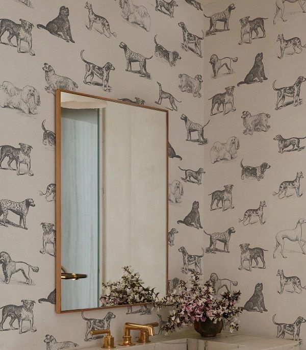 The Goodies Wallpapers Vintage Dogs Wallpaper Mural
