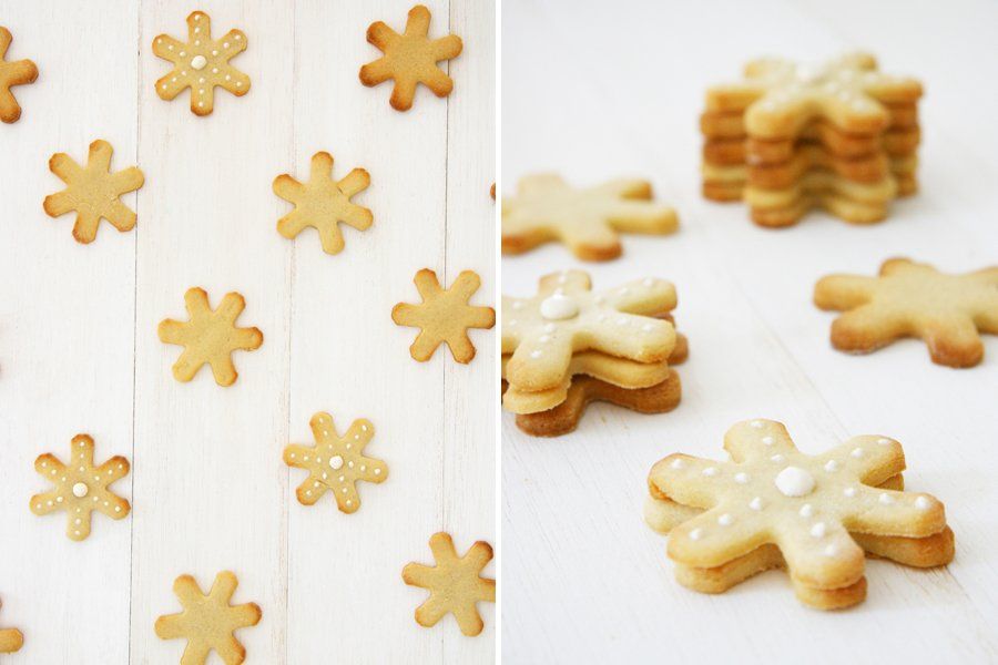 Snowflake Shortbread Cookie - Dog Treat Recipe for Christmas