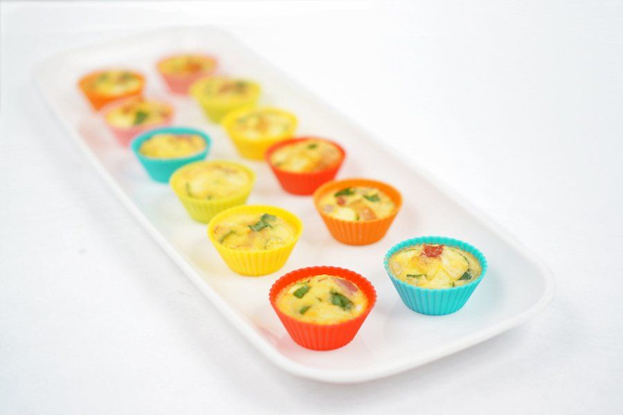 Mini Quiche Zucchini and Bacon Dog Treats Recipe | www.prettyfluffy.com
