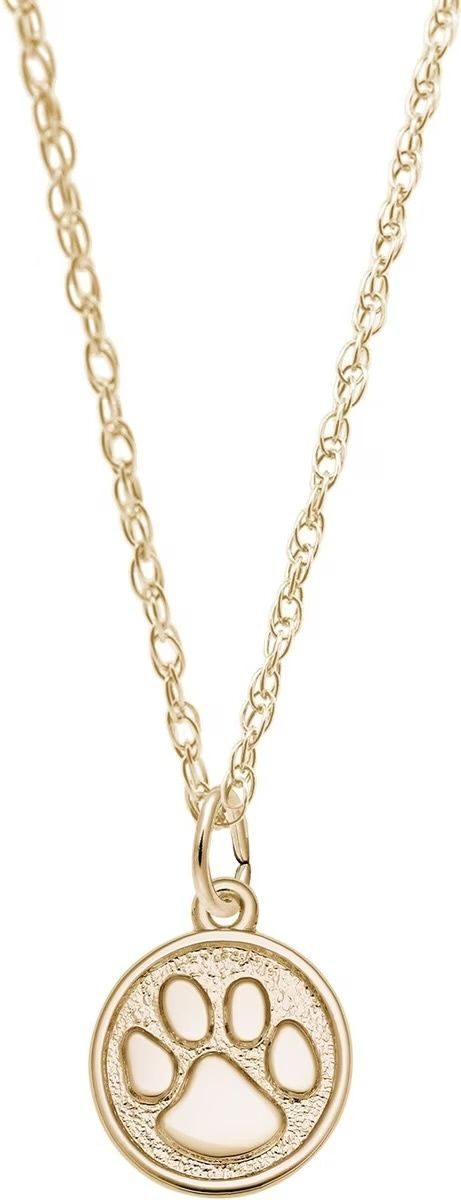 Rembrandt Charms Paw Print Necklace
