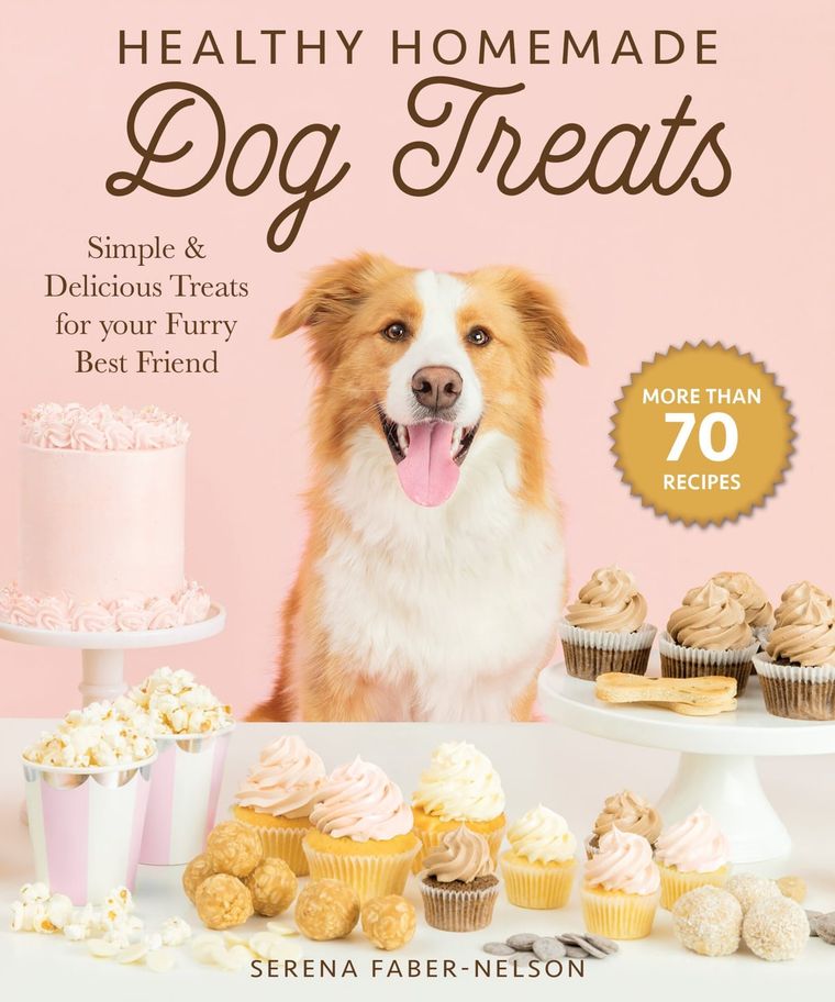 Book cover photo with a big dog