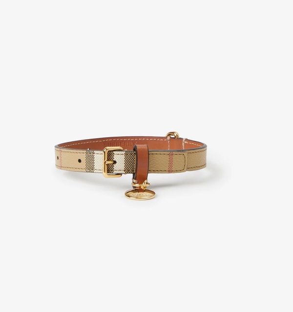 Burberry Small Check Dog Collar