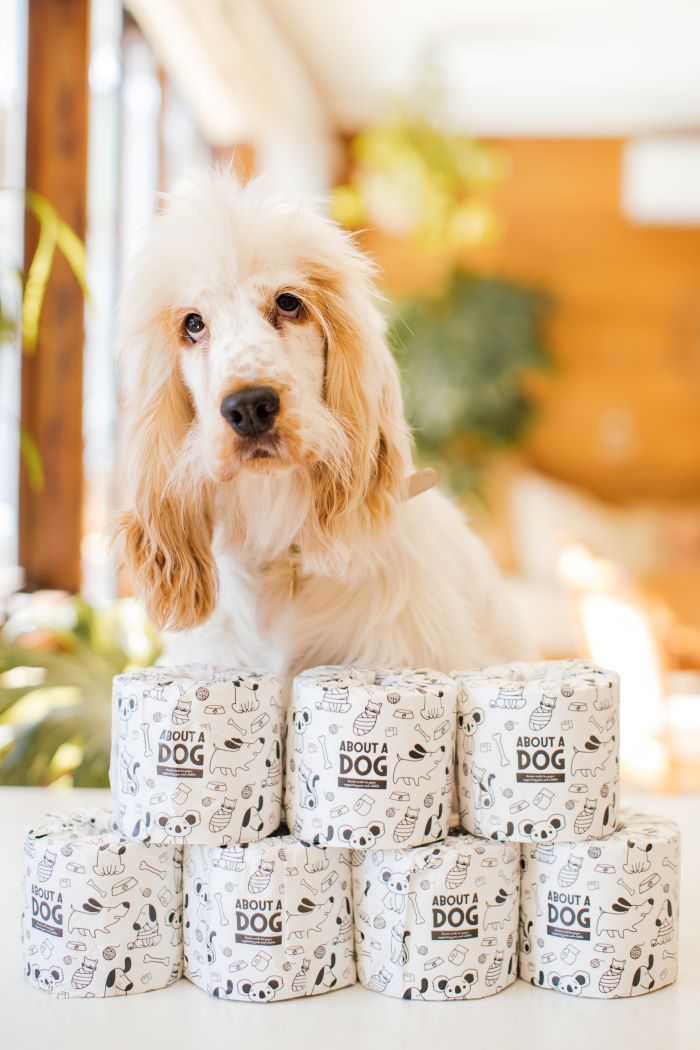 About A Dog - Recycled Toilet Paper in Australia - Pretty Fluffy