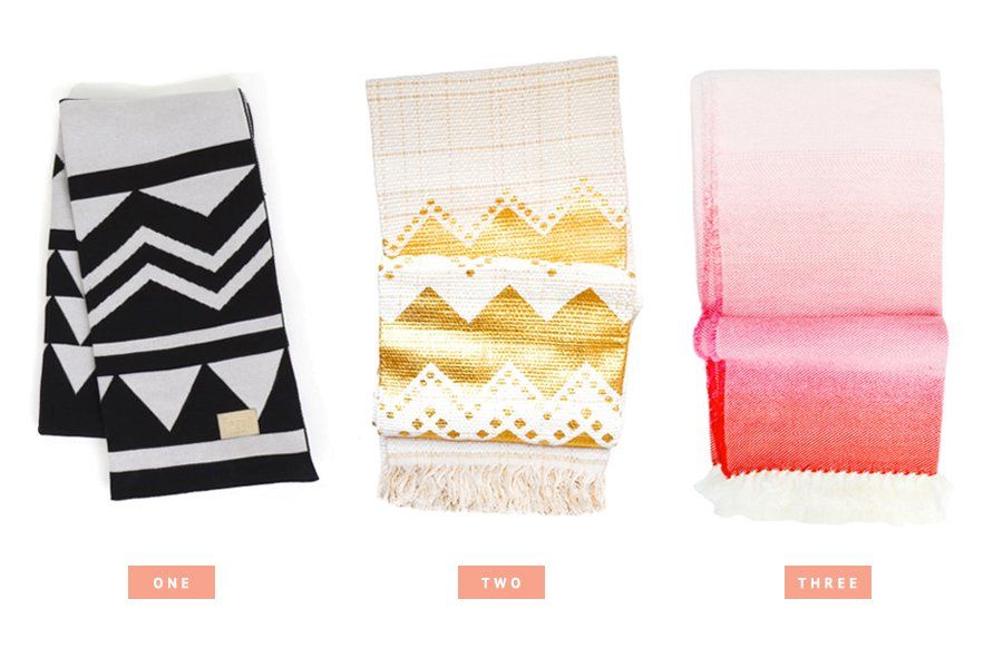 Cream and gold chevron woven dog blanket with fringe, a stylish home accessory for trendy dog mums.