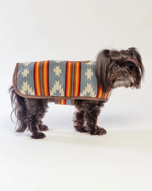 Chilly Dog Denim Sunset Dog Blanket Coat