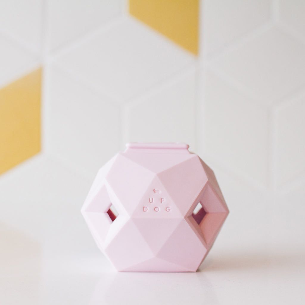 the odin rose quartz dog toy