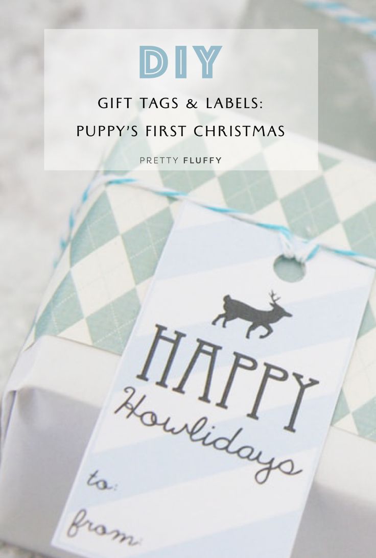 Happy Howlidays DIY Dog Gift Tags & Party Labels