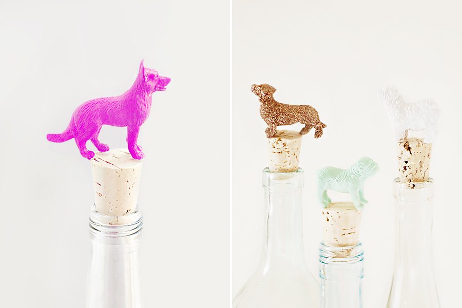 DIY dog wine stoppers how-to