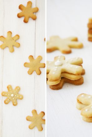 Snowflake Shortbread Cookie - Dog Treat Recipe for Christmas