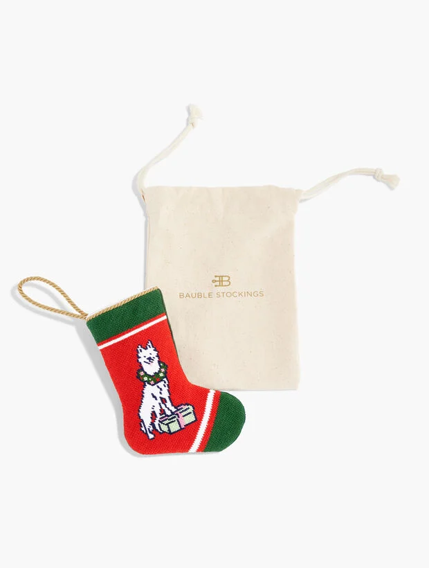 Bauble Stockings® For Talbots Dog