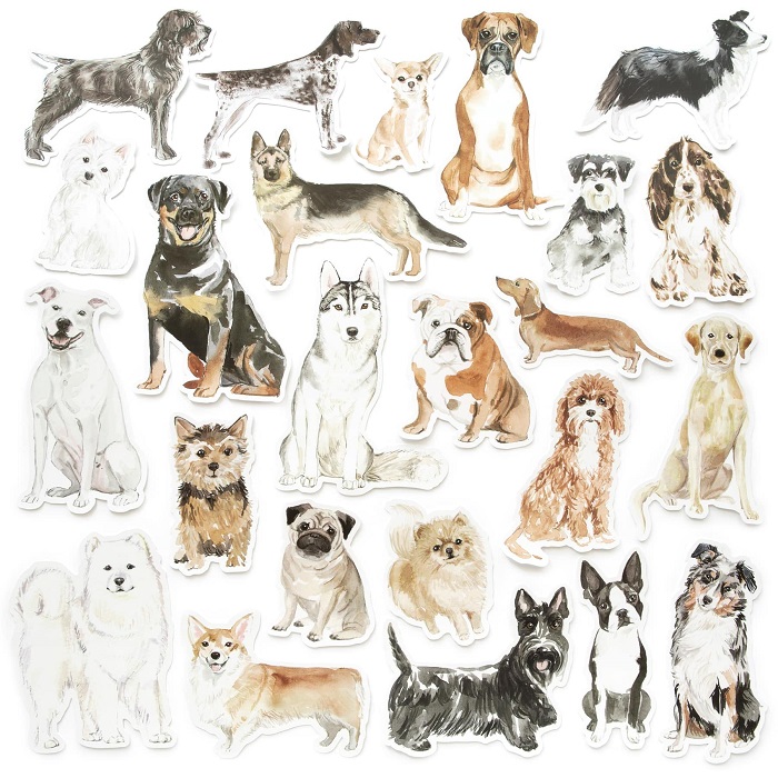 Dogs Die Cut Stickers by Recollections