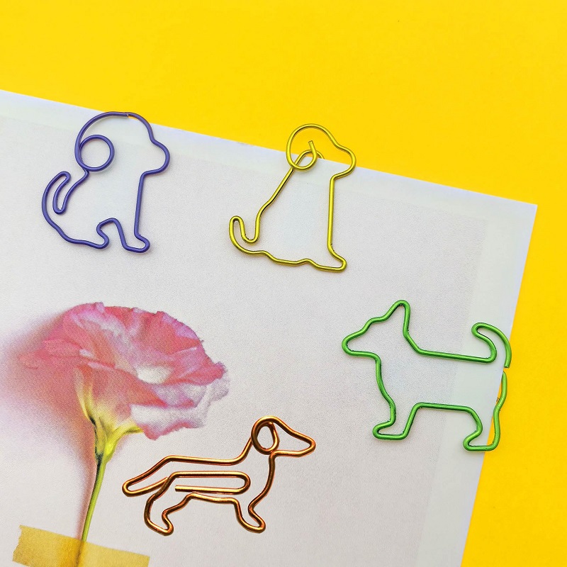 HiQin Dog Shaped Decorative Paper Clips