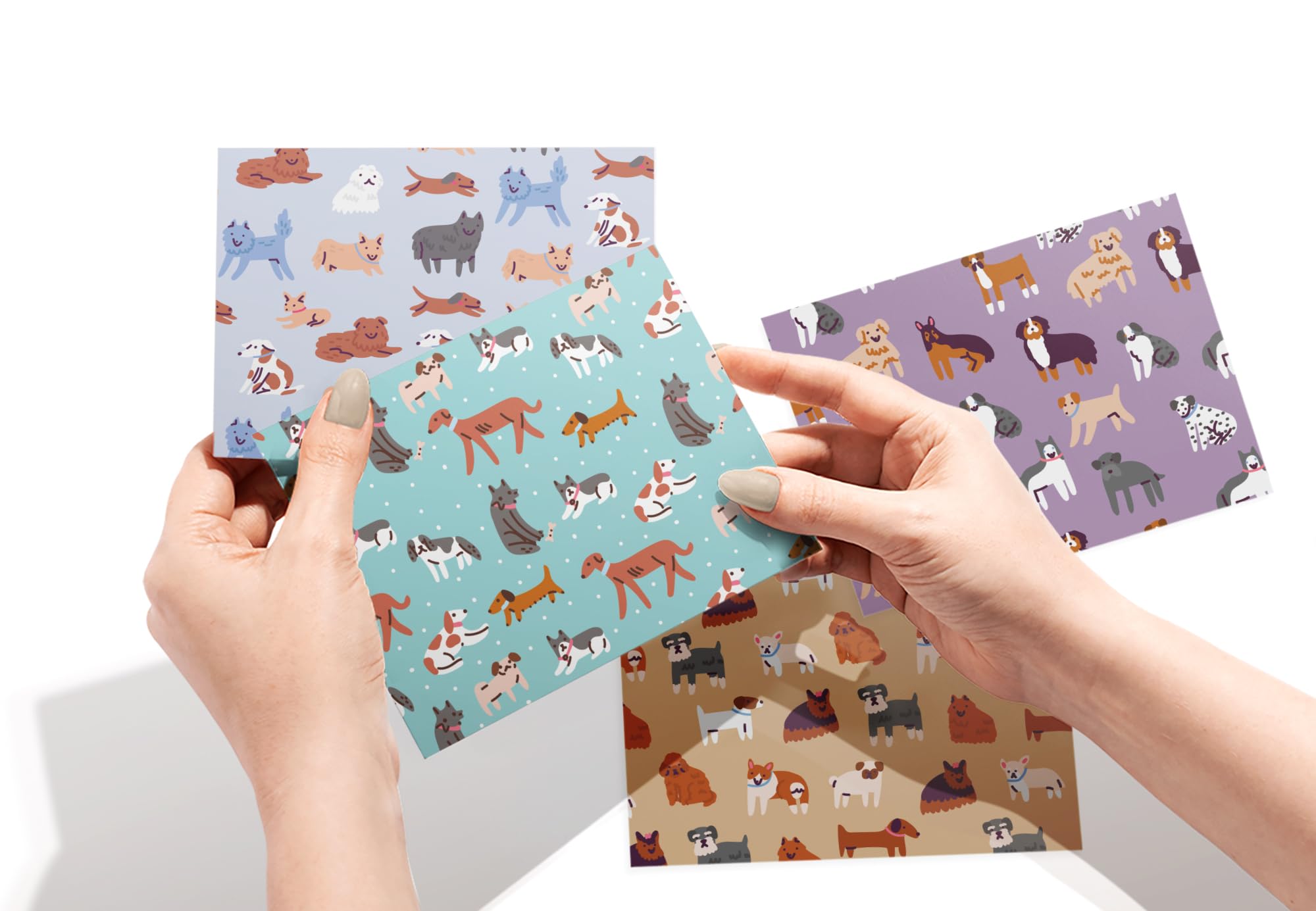 Twigs Assorted Dog Pattern Designs with Envelopes