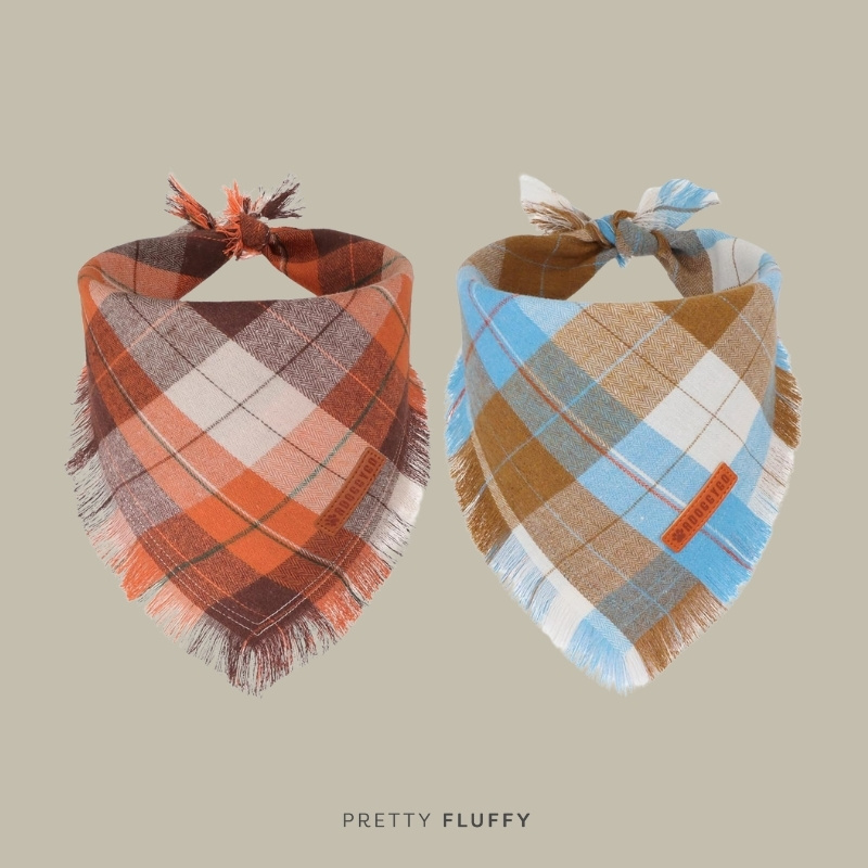 ADOGGYGO Fall Dog Bandanas with Tassels Edges