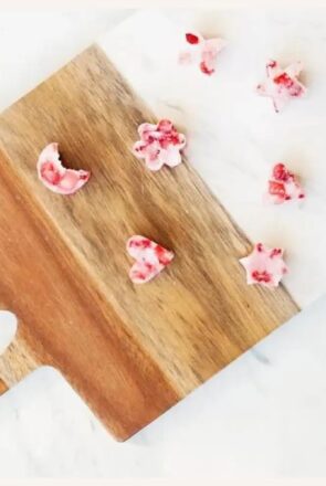 Frozen Strawberry & Coconut Oil Dog Treats (2 Ingredients)