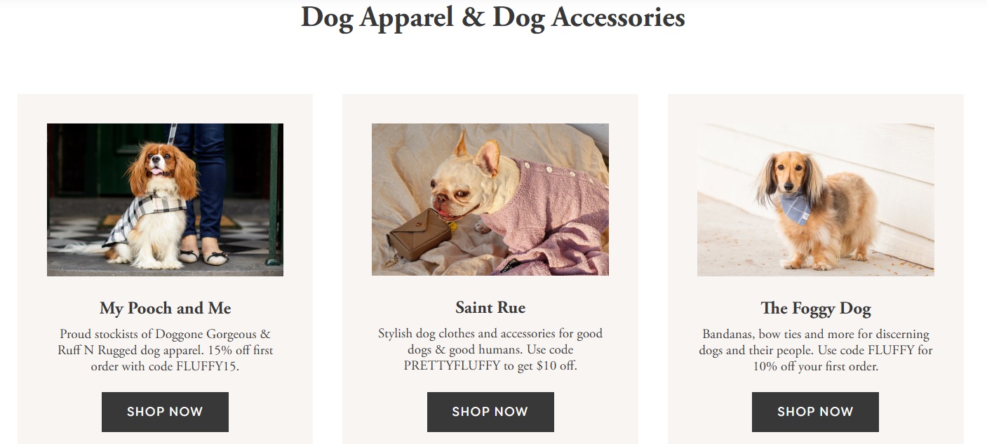Dog Apparel & Dog Accessories