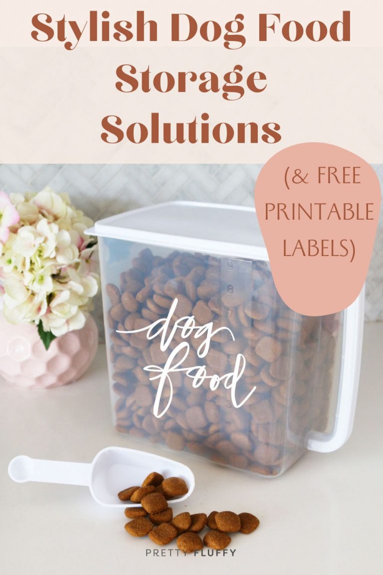 Stylish Dog Food Storage Solutions (& Free Printable Labels!) Pretty
