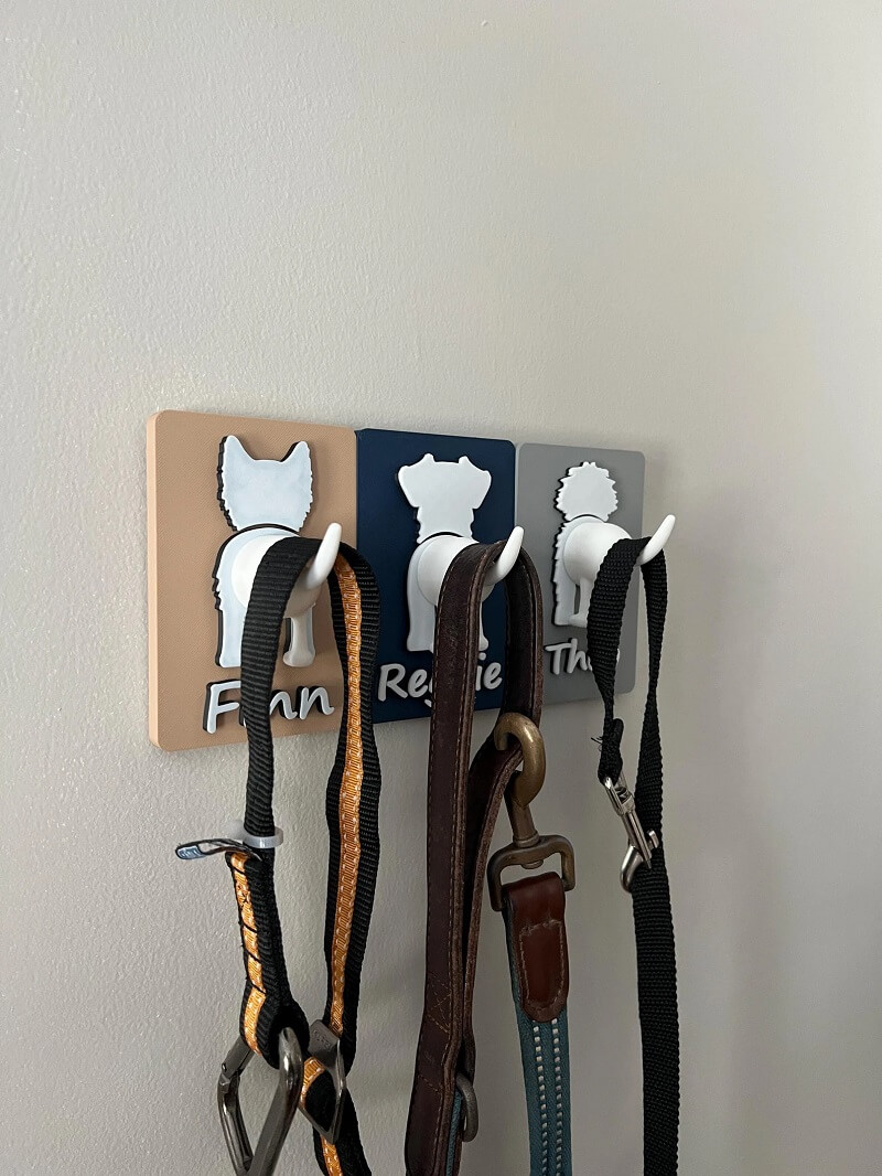Personalized Dog Leash Holder 