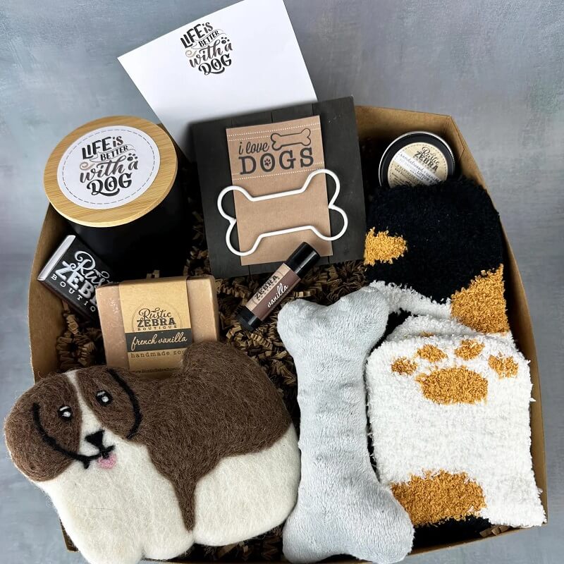 Dog Mom Gift Basket by Rustic Zebra Boutique