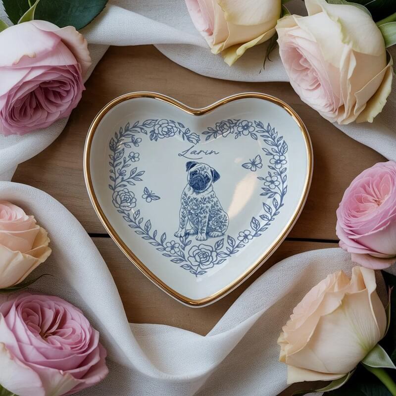 Custom Dog Jewelry Dish by Casa La Guner