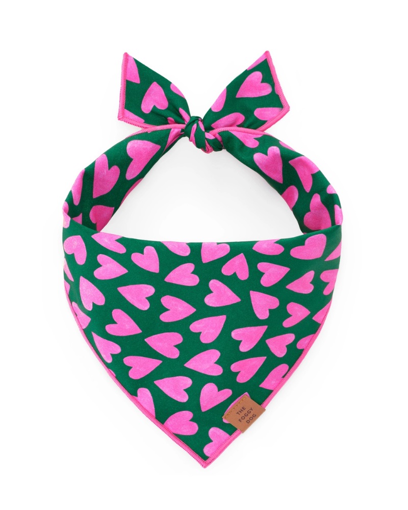 The Foggy Dog Dog Heart Bandana