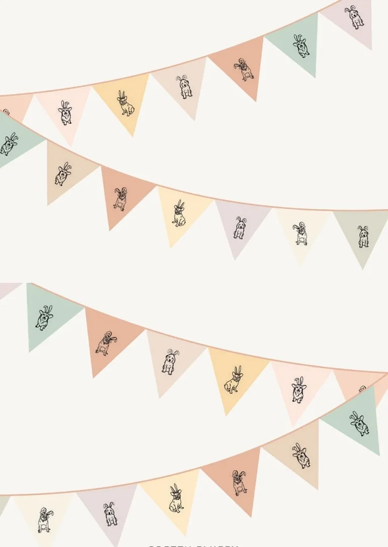 Easter Dog Photoshoot Idea: Dog Bunny Bunting