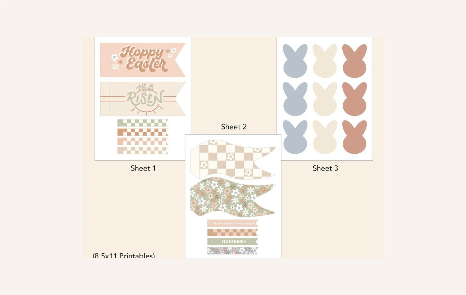 Easter Dog Photo Shoot_ Free Printable Easter Bunny Dog Bunting (3)