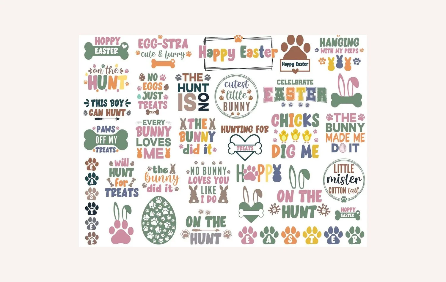 Easter Dog Photo Shoot_ Free Printable Easter Bunny Dog Bunting (3)