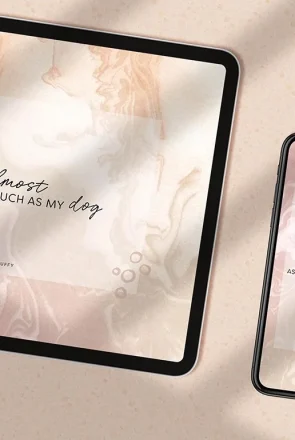 I Love You Almost As Much As My Dog - Free Dog Quote Phone Screensavers