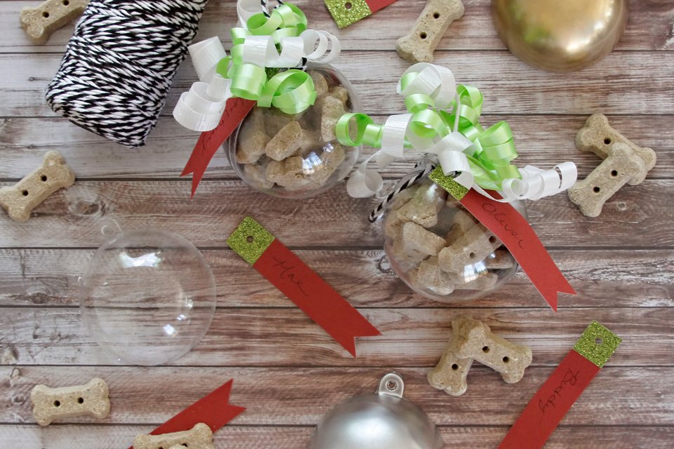 DIY Dog Treat Christmas Baubles