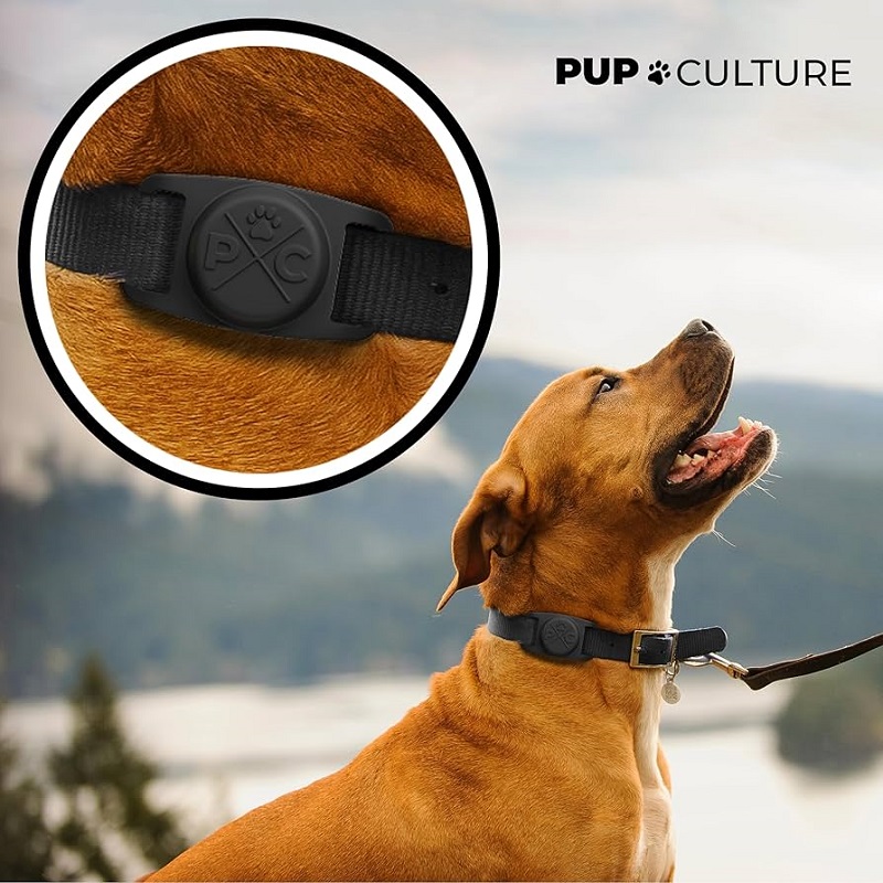 Pup Culture AirTag Dog Collar Holder