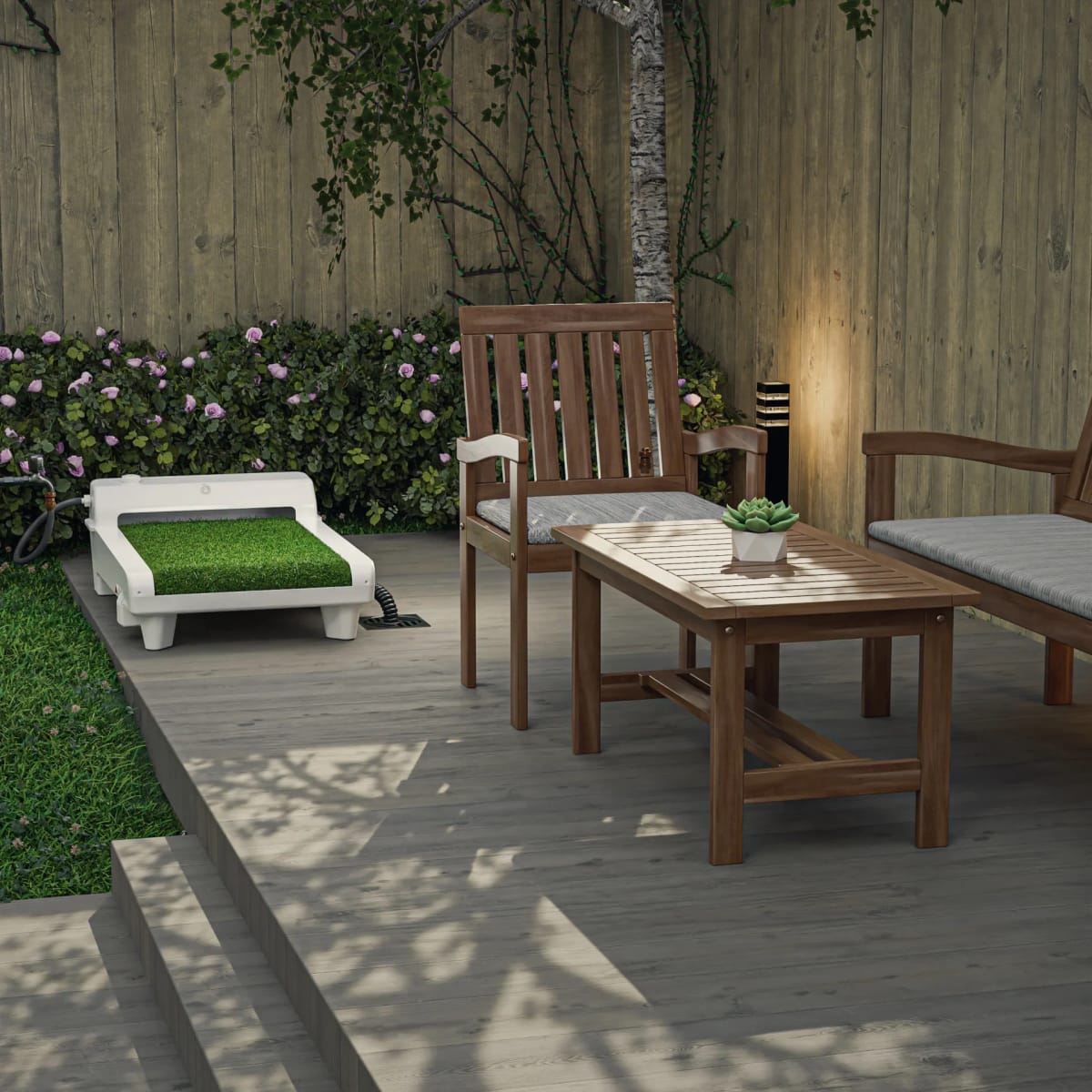 Fydoo Self-Cleaning Dog Toilet Australia - Courtyard