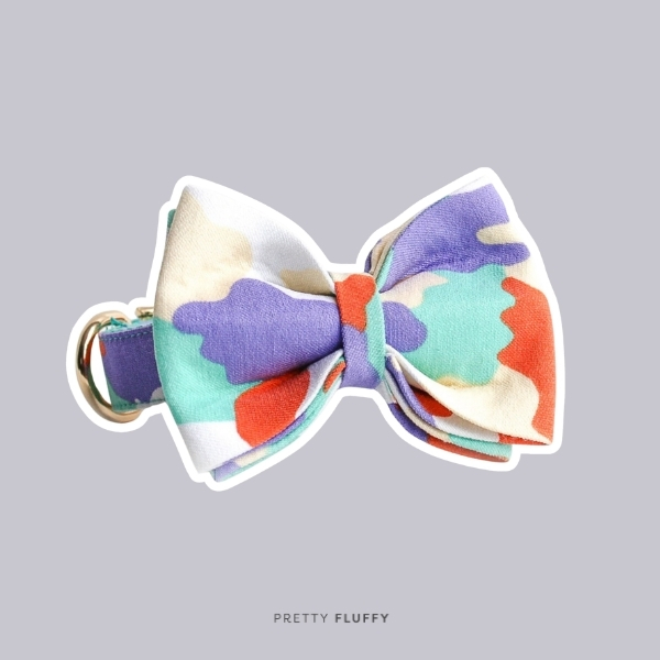 Juno Camo Dog Bowtie Collar
