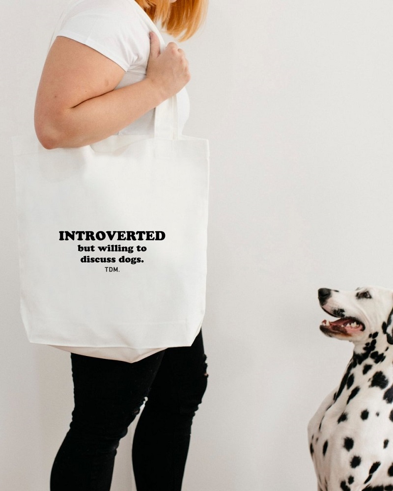 The Dog Mum Reusable Cotton Tote Bag