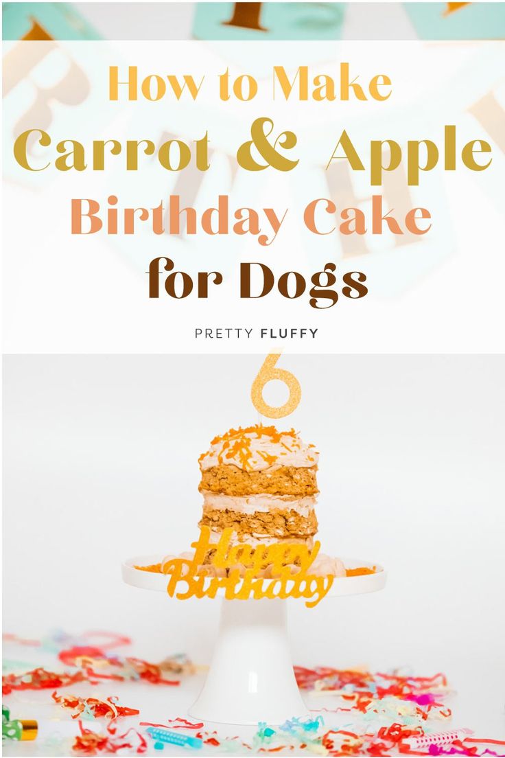 Carrot & Apple Birthday Cake Recipe for Dogs 