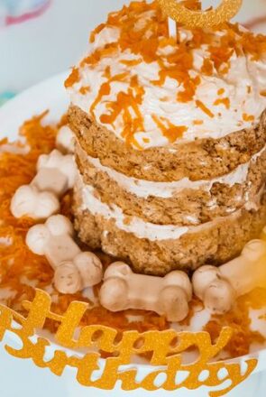 Carrot & Apple Birthday Cake Recipe for Dogs