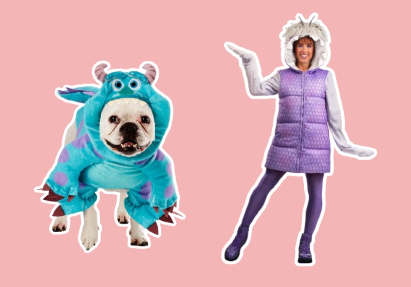 Monsters Inc. Costumes for dog and owner halloween costume for dog and owner