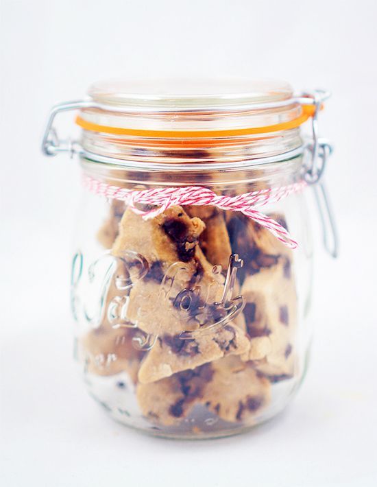 Peanut Butter and Carob Christmas Dog Treats