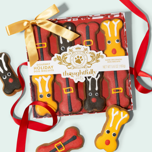 Thoughtfully Pets Holiday Dog Gourmet Cookies Gift Set 