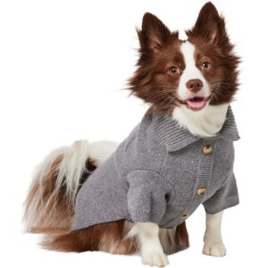 Frisco Collared Dog Sweater Cardigan