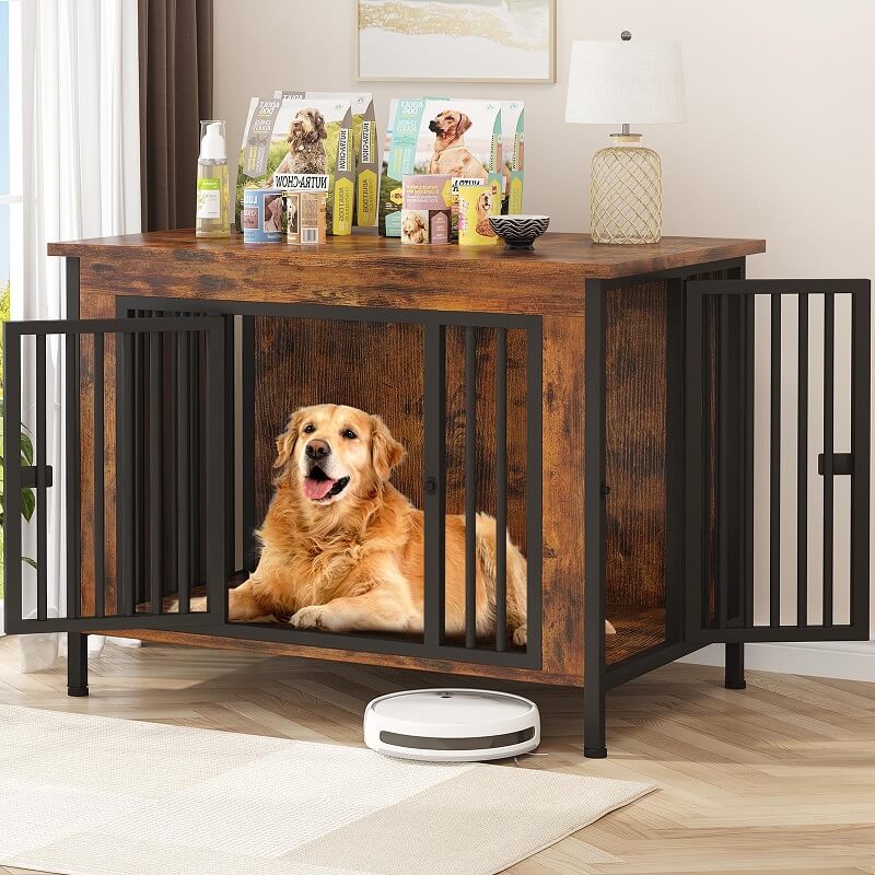 EasyCom Dog Crate Furniture https://amzn.to/4p59ngz 