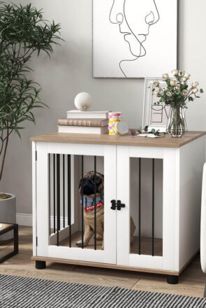 PawHut Dog Crate Furniture -best dog crates