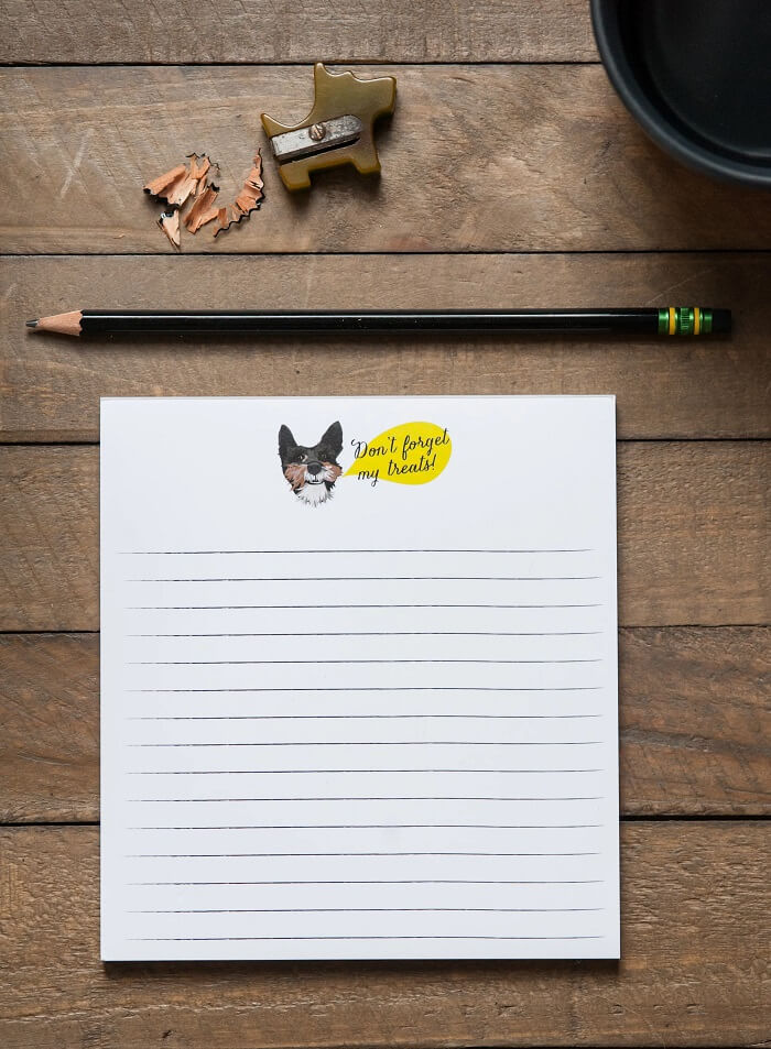 Custom Pet Portrait Notepad