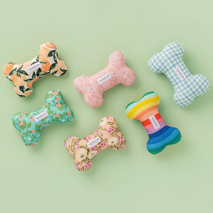 Plush Bone Dog Toy by The Foggy Dog