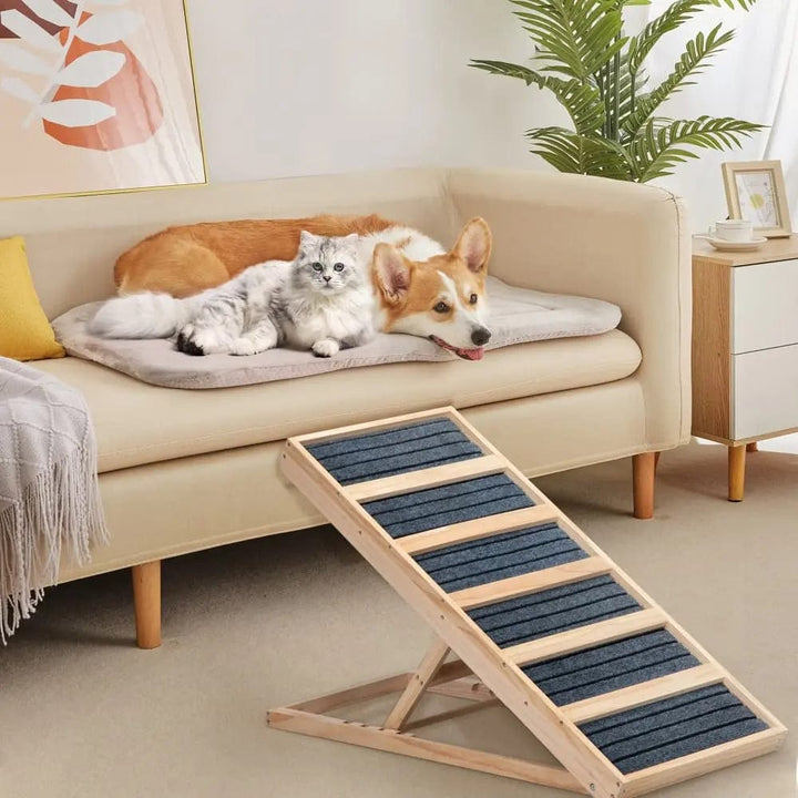 COZIWOW Wooden Folding Dog Ramp