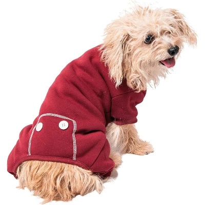 Midlee Burgundy Dog Pajamas