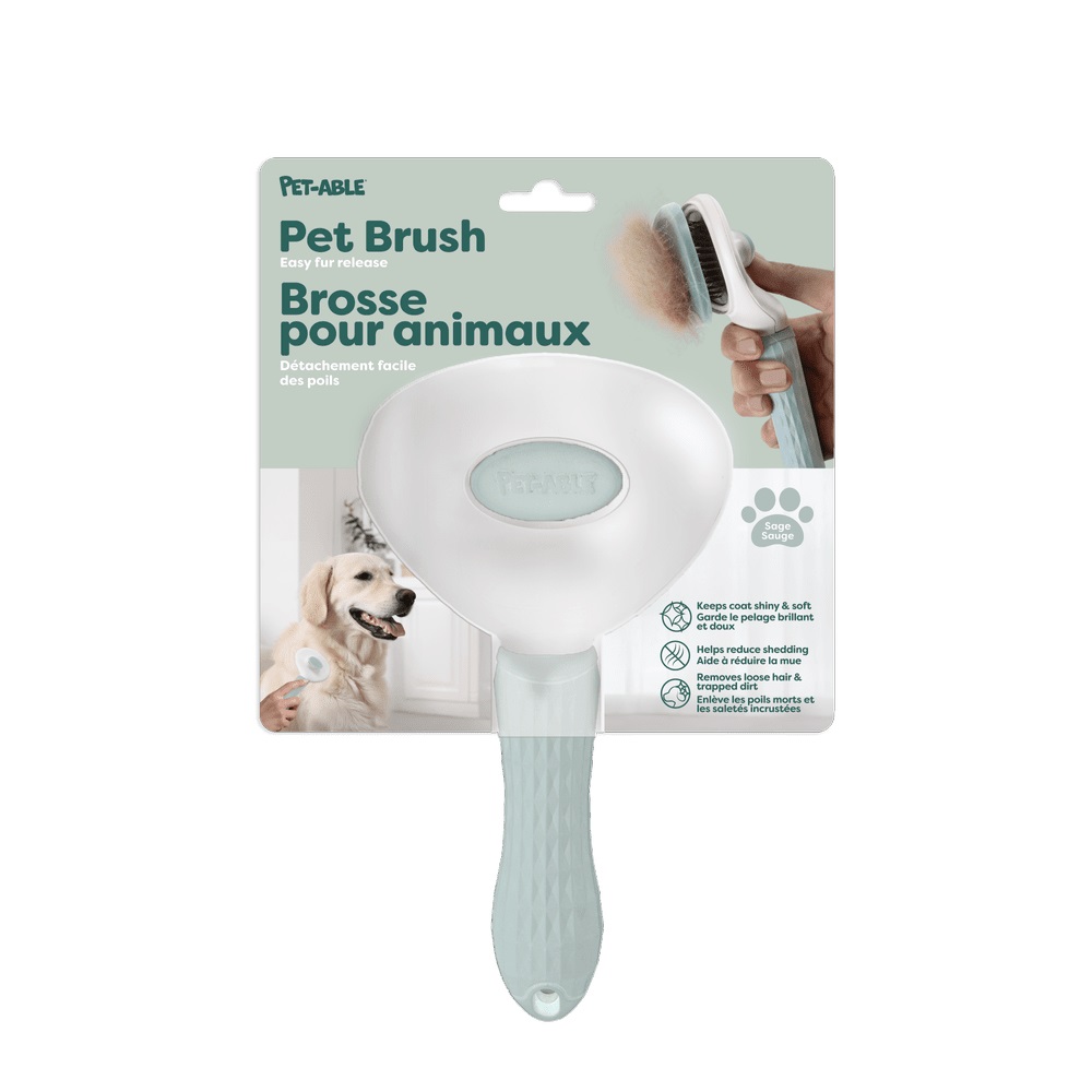 Pet-Able Easy Release Dog Brush